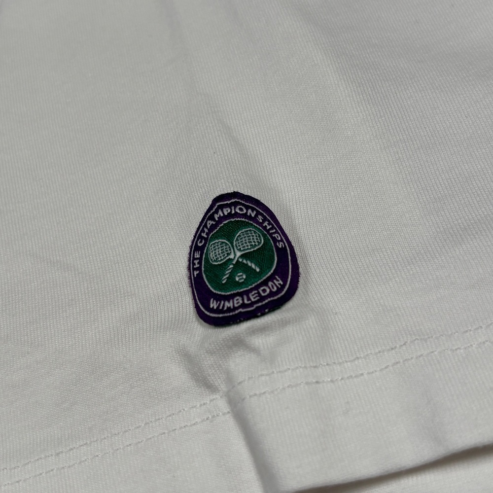 Wimbledon The Championships T-Shirt Mens Medium White Logo Graphic Tennis Tee - Picture 4 of 11